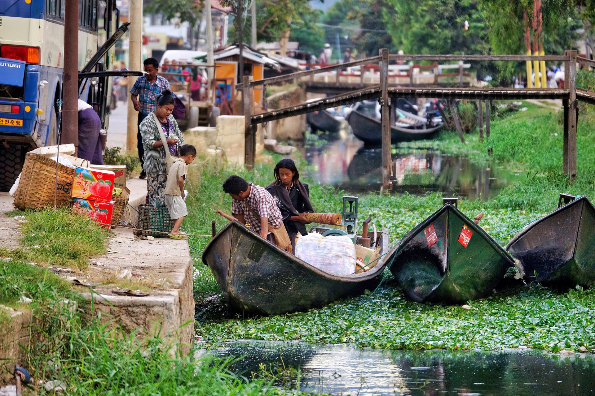 Abendlicher Spaziergang durch Nyaung Shwe